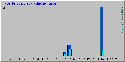 Hourly usage for February 2026