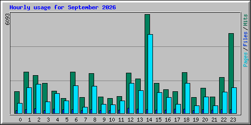 Hourly usage for September 2026