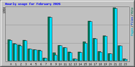 Hourly usage for February 2026
